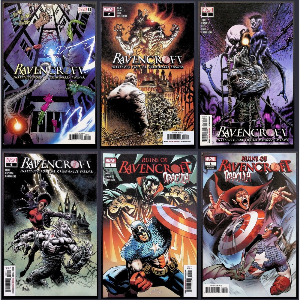 Ravencroft #1-4 & Ruins of Dracula #1 Variants Comic Book Lot‎ Marvel 2020